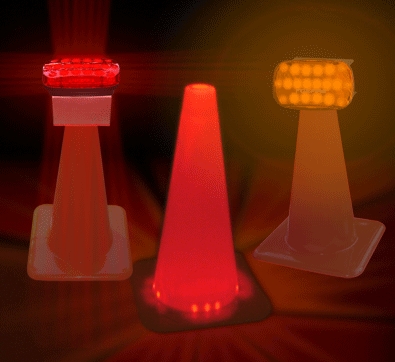 RHAFAYRE Gelbes LED-Leuchtfeuer, 2 Stück LED-Leuchtfeuer, Notwarnlicht,  Notlicht mit Magnetfuß und 9 Blinkmodi für