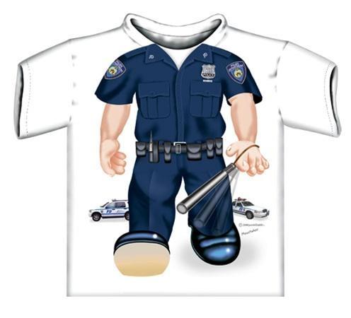 JUST ADD A KID KLEINKINDER T-SHIRT POLIZIST - Kinder Polizei-Shirts -  Helpi-Shop - Der Feuerwehrshop