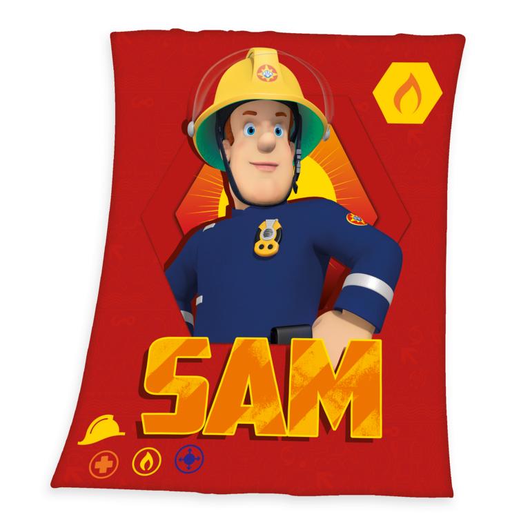 FEUERWEHRMANN SAM FLEECE DECKE - Bettwäsche,Handtücher & Mehr - Helpi-Shop  - Der Feuerwehrshop